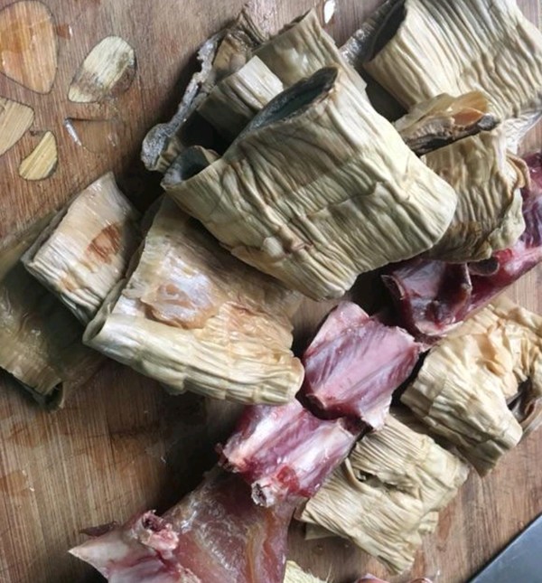 Bacon Stewed Dried Bamboo Shoots recipe