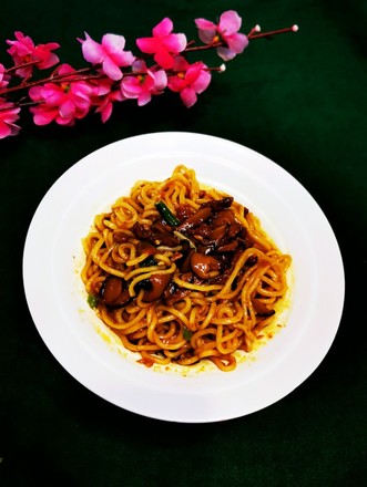 Mushroom Beef Sauce Noodles recipe