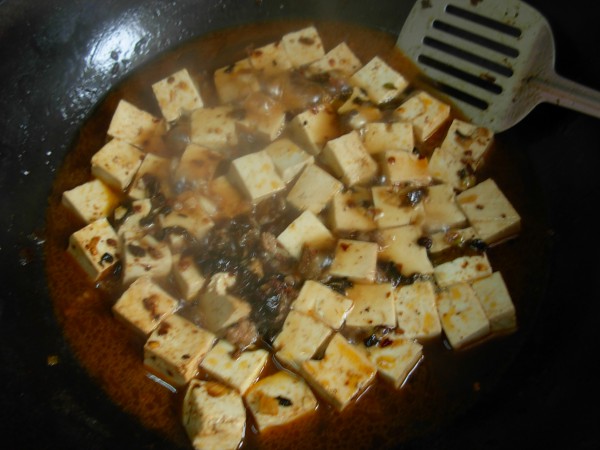 Stewed Tofu with Minced Meat and Winter Vegetables recipe