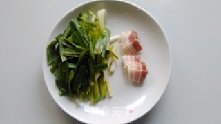 Stir-fried Bacon with Green Garlic and Bamboo Shoots recipe