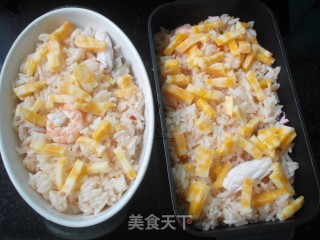 #四session Baking Contest and It's Love to Eat Festival#cheese Seafood Baked Rice recipe