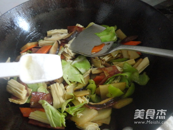 Stir-fried Vegetables with Bacon recipe