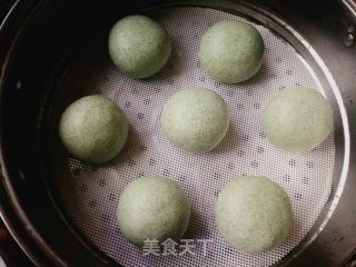 Pork Floss and Egg Yolk Green Tuan recipe