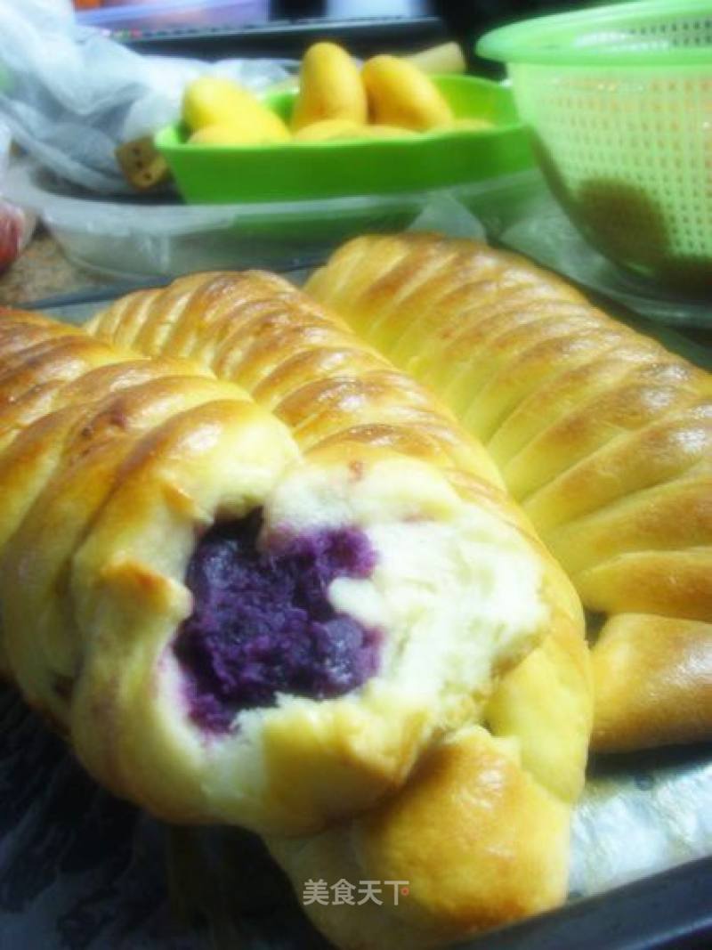 Purple Potato Braid Bread recipe