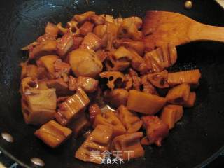 Braised Lotus Root with Pork Belly recipe