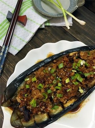 Eggplant with Microwave Garlic Minced Pork recipe