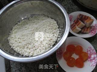 Bacon Salted Egg Yolk Glutinous Rice Dumpling recipe