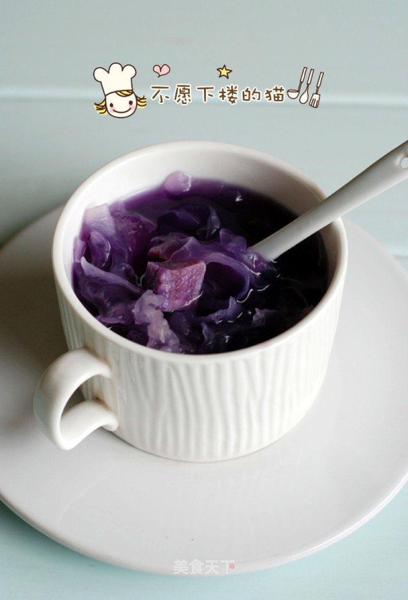 Purple Sweet Potato and Tremella Soup recipe