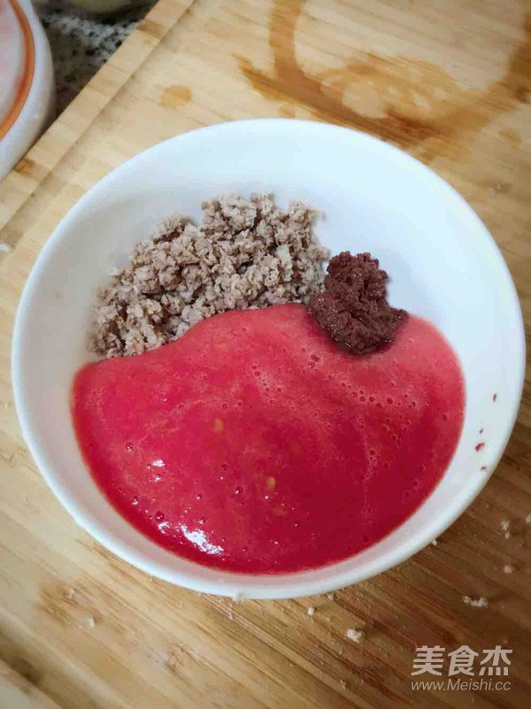 Tomato Pork Blood Minced Pork Congee recipe