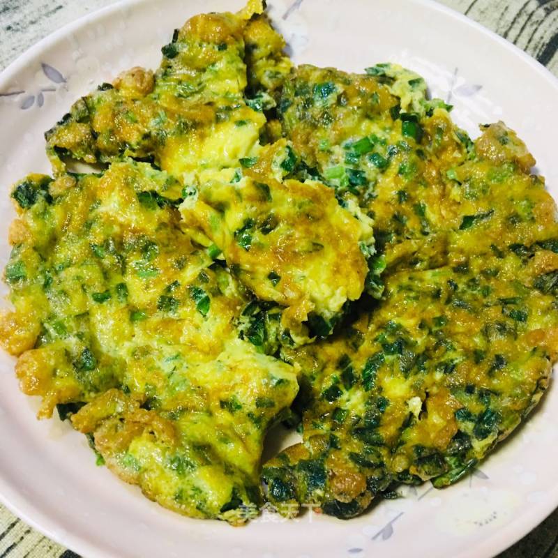 Fried Eggs with Leek recipe