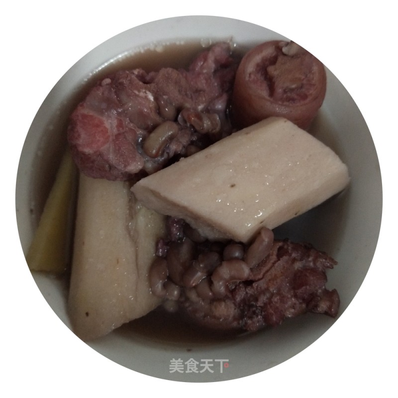 Stewed Pork Tail with Chixiaodou and Yam