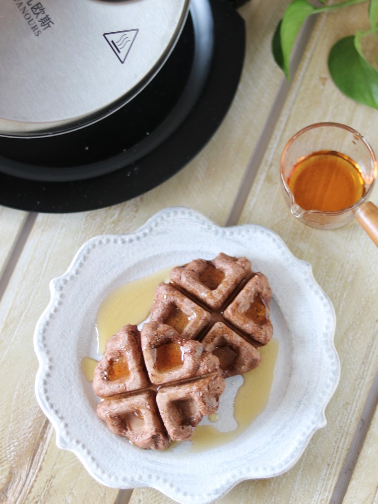 Brown Rice Cocoa Waffles recipe