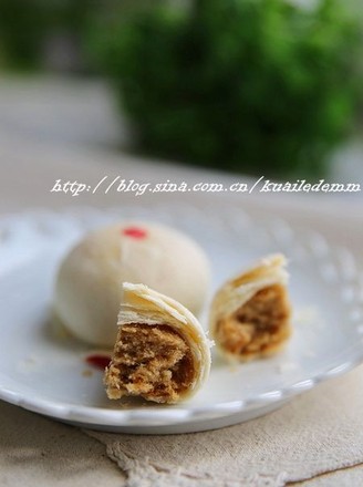 Su-style Golden Thread Pork Floss Moon Cake recipe