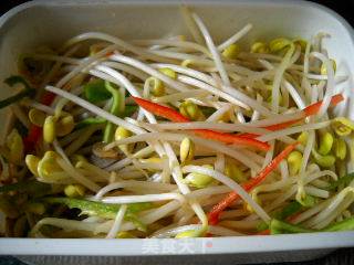 Soy Bean Sprouts Mixed with Chili recipe