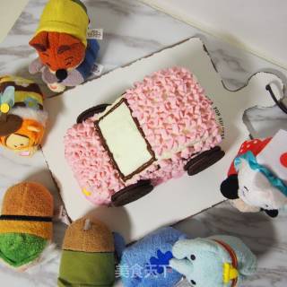 #aca Fourth Session Baking Contest# Making An Erotic Pink Car Cake recipe