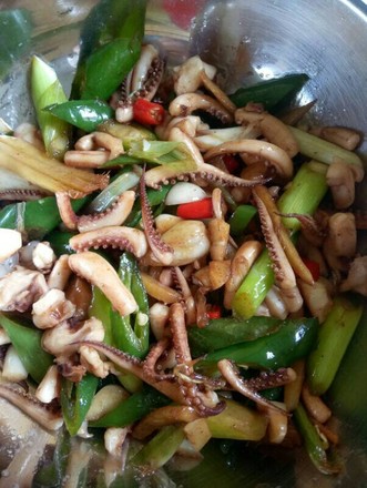 Stir-fried Squid Mustard recipe