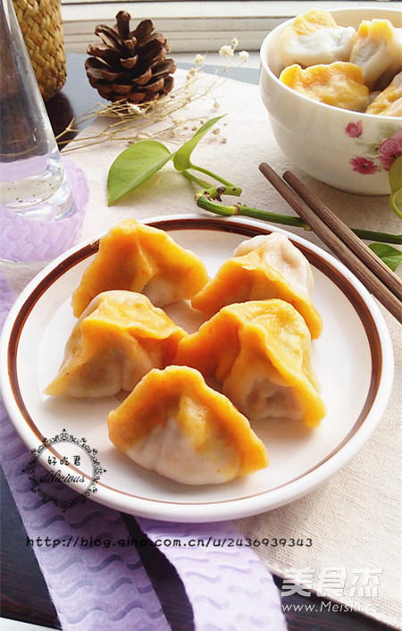 Two-color Dumplings with Mushrooms and Fungus recipe