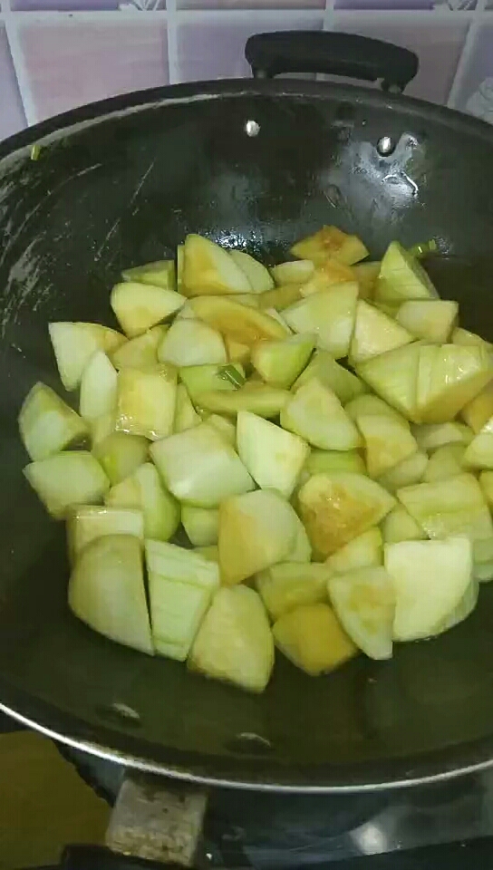 Vegetarian Stewed Horn Melon recipe