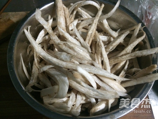 Pleurotus Eryngii with Black Pepper recipe