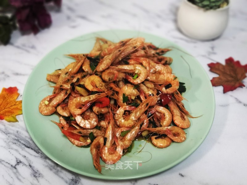 Scallion Fried River Prawn recipe