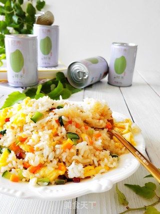 Cucumber and Egg Fried Rice recipe