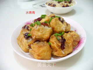 Fried Tofu Stuffed with Sweet Glutinous Rice recipe