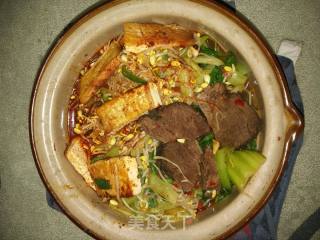 Green Vegetables, Bean Sprouts and Tofu in Claypot recipe