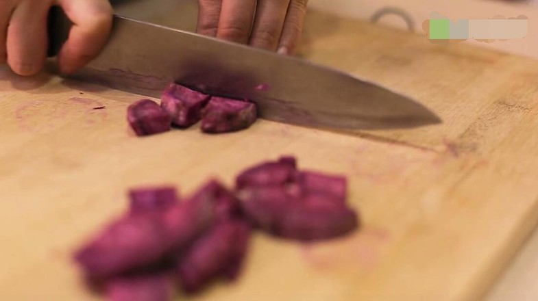 Purple Sweet Potato Tremella Bird's Nest recipe