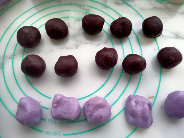 Purple Sweet Potato Snowy Mooncake recipe