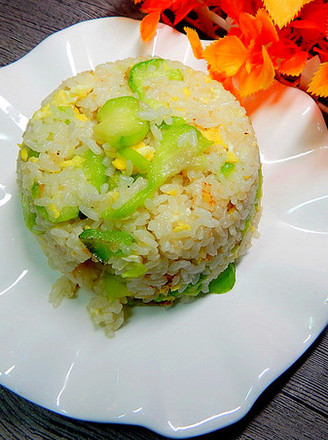 Loofah and Egg Fried Rice recipe