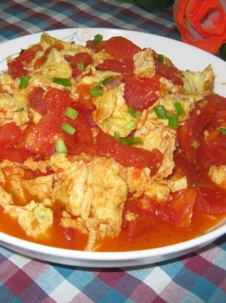 Scrambled Eggs with Tomatoes recipe