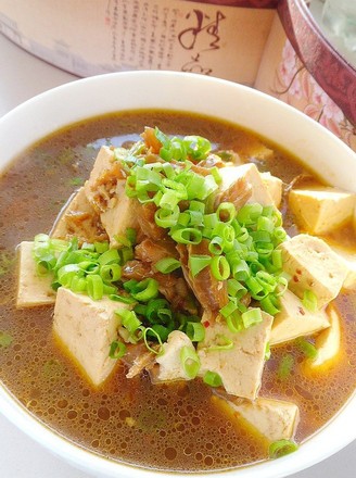 Braised Tofu with Mentai Fish