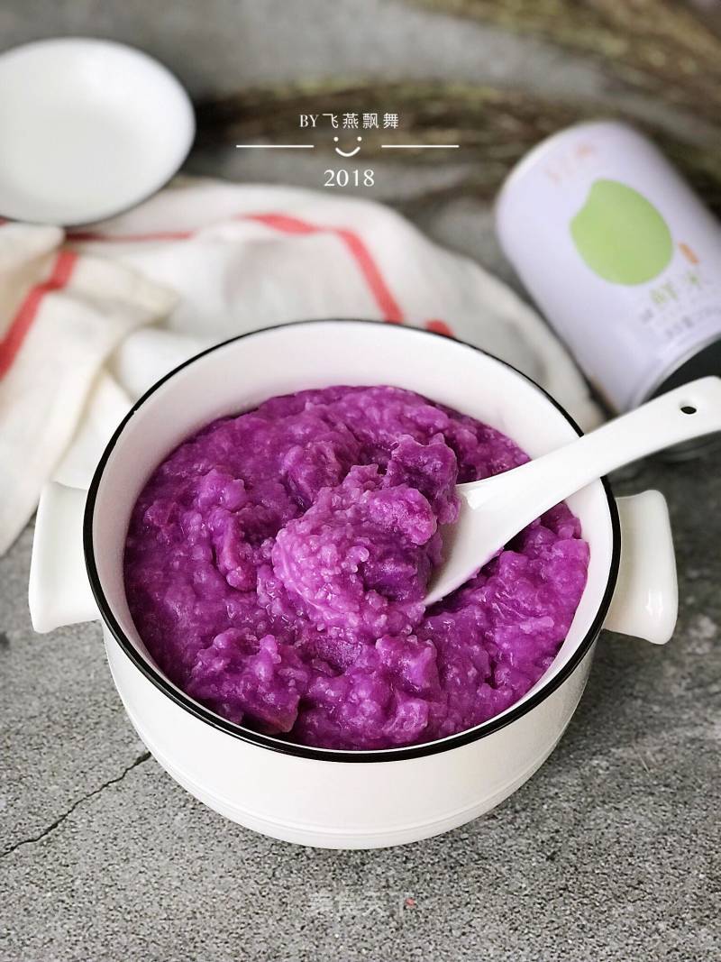 Purple Yam Rice Congee recipe