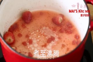 Homemade Strawberry Syrup Snowflake Ice recipe