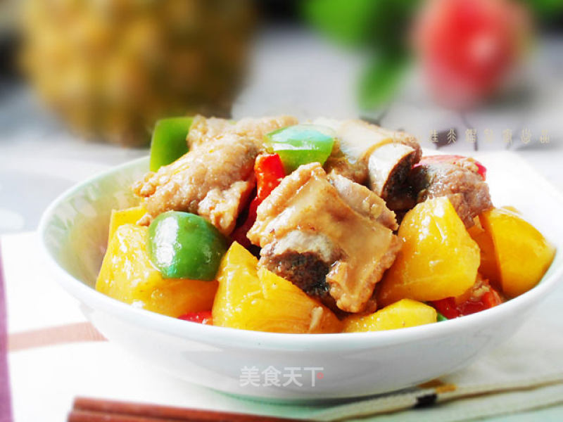 Stewed Pork Ribs with Pineapple recipe