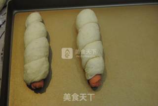 #aca烤明星大赛#ham Sausage Soy Milk Bread recipe