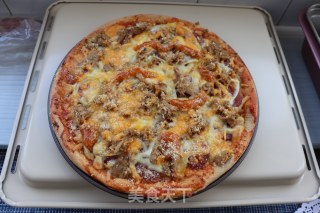 Tuna Sausage Whole Grain Pizza recipe