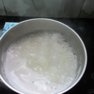 Soy Milk Recipe---glutinous Rice and Purple Sweet Potato Dumpling recipe