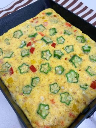 Whitebait Okra Omelette recipe