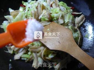 Stir-fried Cabbage with Tripe recipe