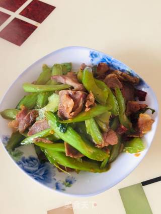 Bacon Stir-fried Vegetable Stem recipe