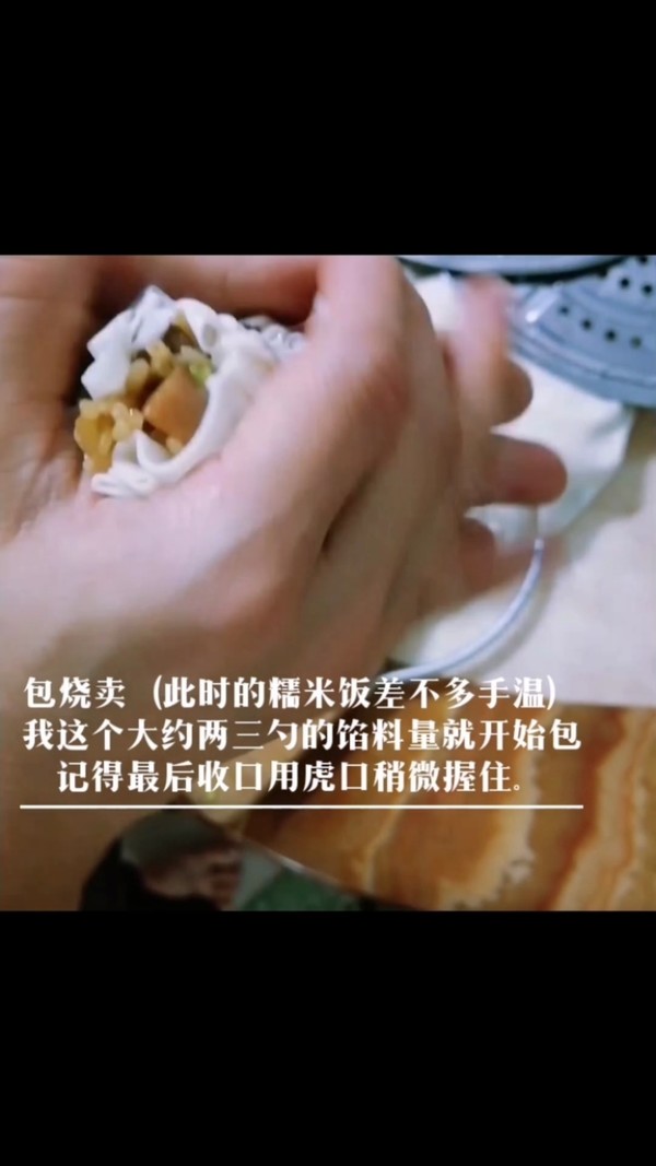 Unauthentic Big Satisfaction~~ Glutinous Rice Shaomai recipe