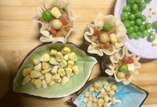 #花样美食#colorful and Linglong Flower Bud Shaomai recipe