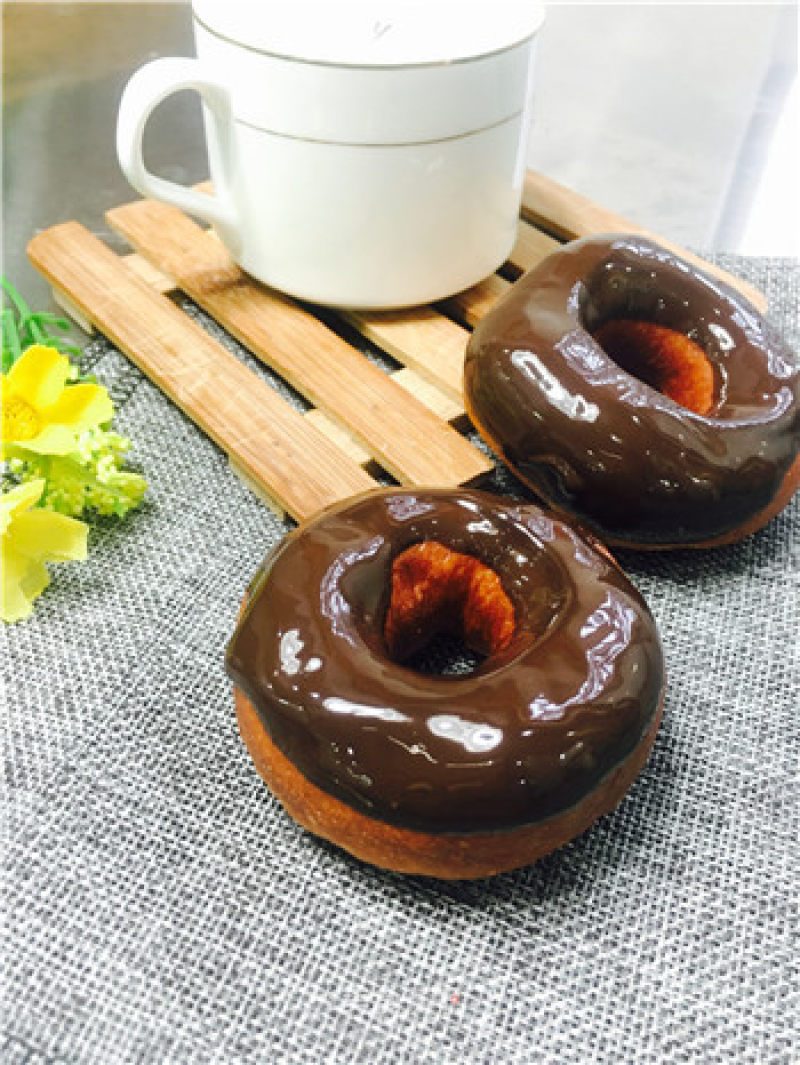 Chocolate Powdered Sugar Donuts recipe