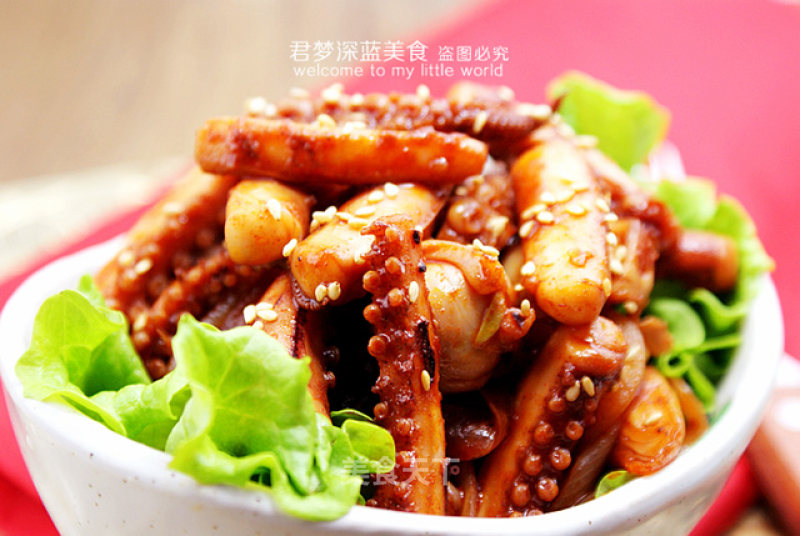 【stir-fried Squid with Korean Spicy Sauce】----simple and Traditional Korean Seafood Dishes recipe