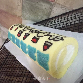 #柏翠大赛#little Yellow Man Cake Roll recipe