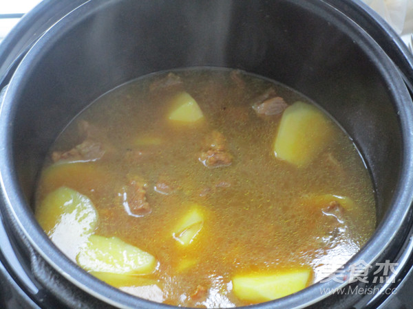 Curry Beef Potato Soup recipe