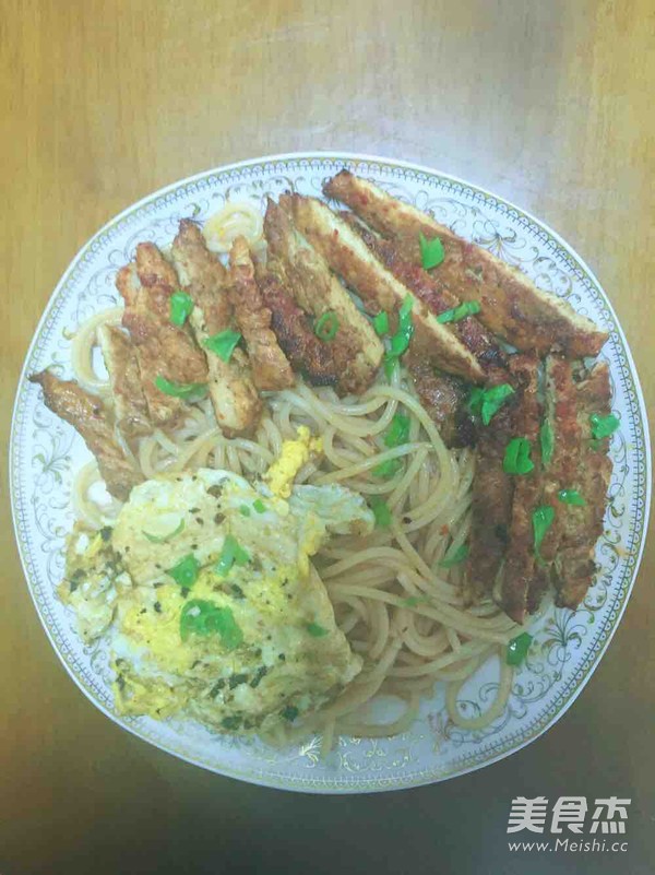 Pasta with Chicken Chop recipe