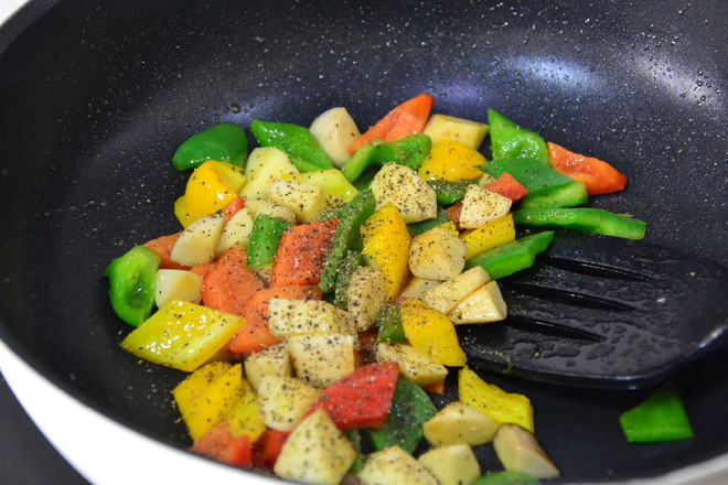 Loving Black Pepper Vegetable Steak recipe