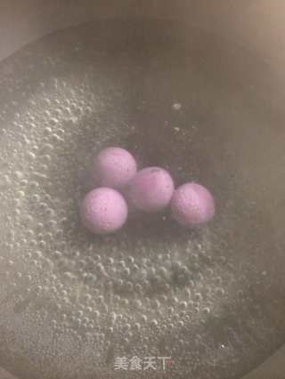 Purple Sweet Potato and Chestnut Glutinous Rice Balls (with Chestnut Ficus Filling) recipe